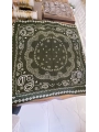 Renkli Etnik Desen 70x70 Pamuklu Fular