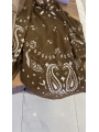 Şal Desen 90x90 Pamuklu Fular Şal