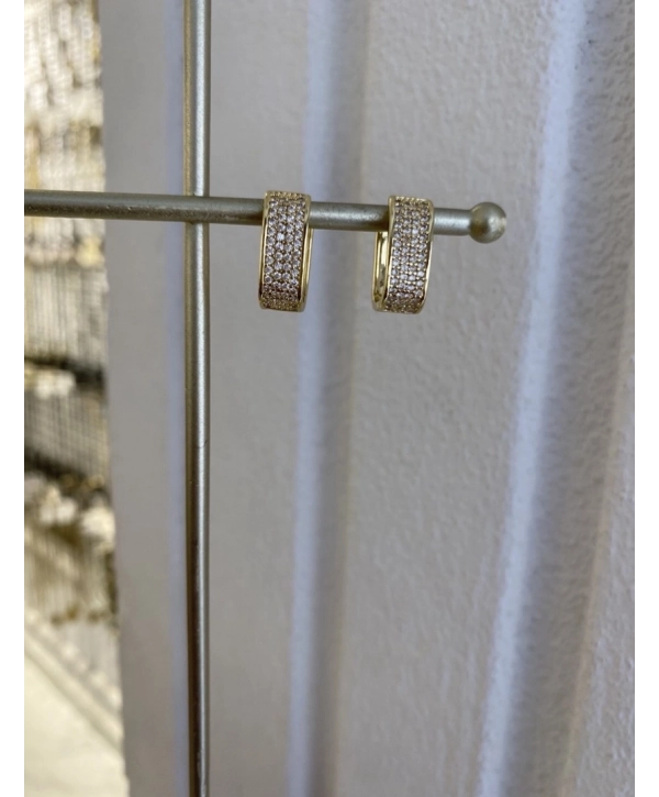 Özel Seri Zirkon Taş Dikdörtgen Küpe