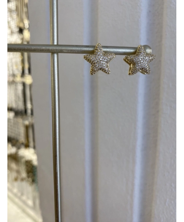 Özel Seri Zirkon Taş Yıldız Küpe