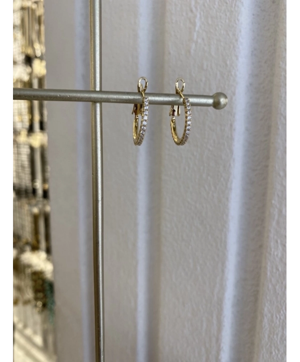 Özel Seri Tam Tur Zirkon Taş Halka Küpe