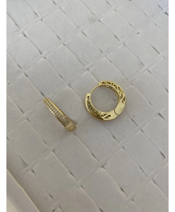 Özel Seri Sıralı Zirkon Taş Halka Küpe