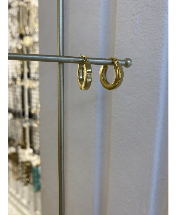 Çelik Plaka Halka Küpe