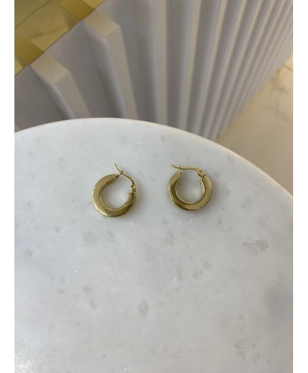 Çelik Plaka Halka Küpe