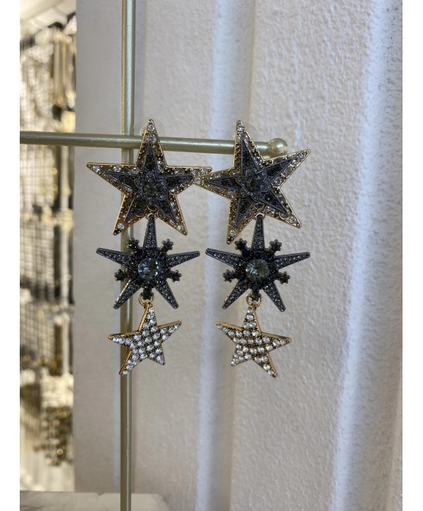 Özel Sallantılı Yıldız Küpe