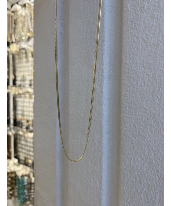 Vip İnce Yassı Zincir Kolye