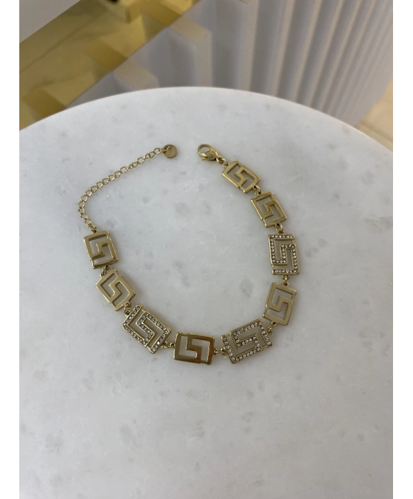 Çelik Zirkon Taş S Bileklik