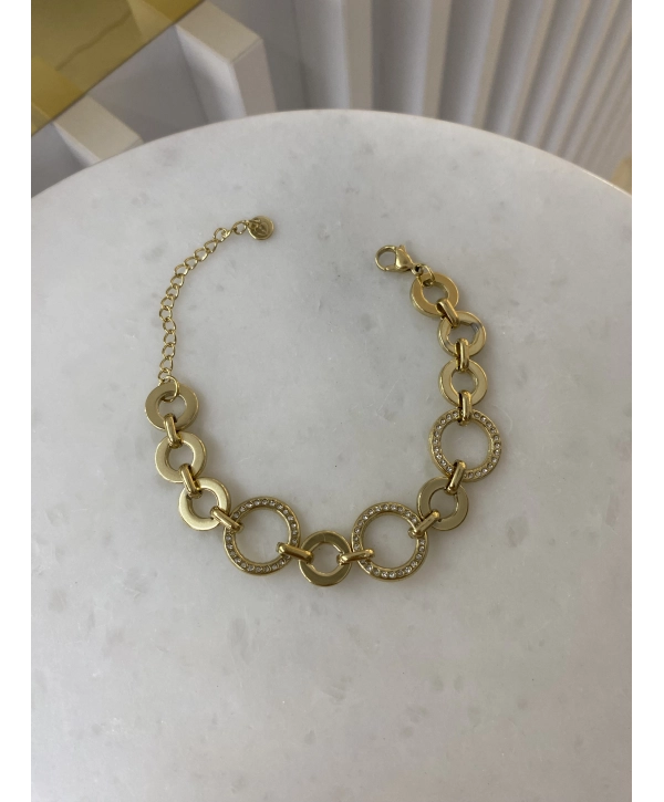 Çelik İç İçe Geçme Halka Bileklik