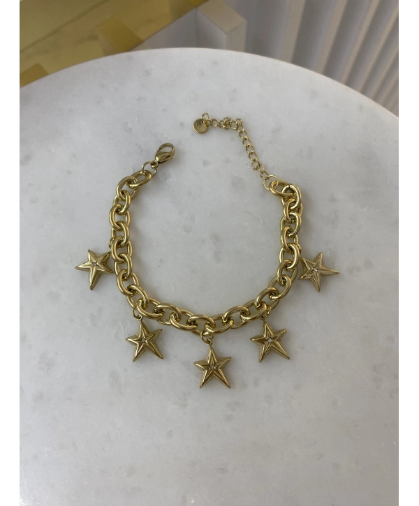 Çelik Sallantılı Yıldız Bileklik
