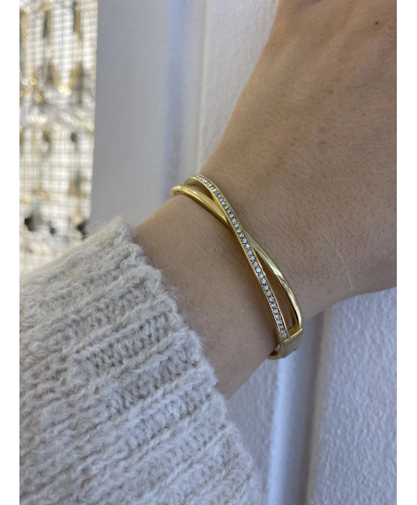 Çelik Zirkon Taş Detay X Kelepçe