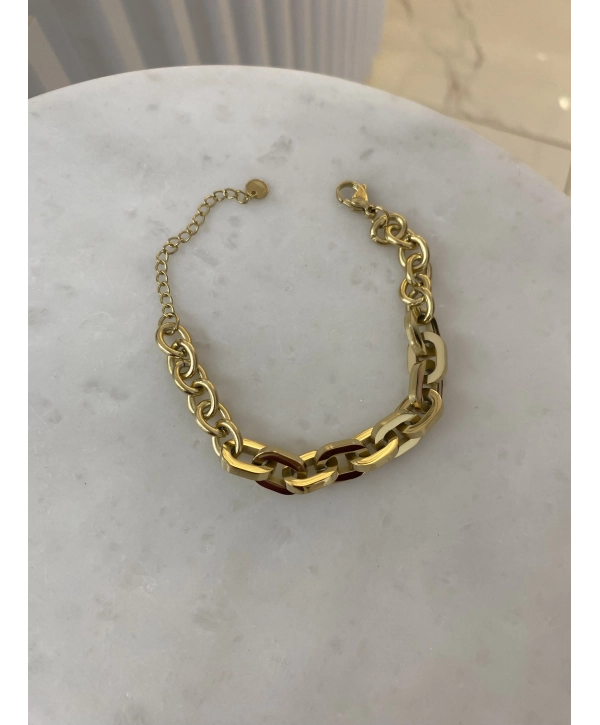 Çelik İç İçe Geçme Halka Bileklik