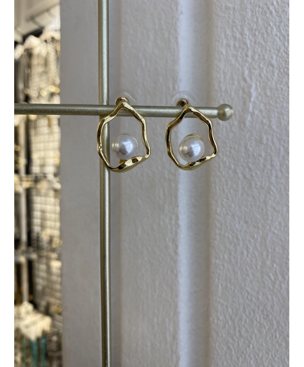 Özel Seri Tasarım İnci Küpe