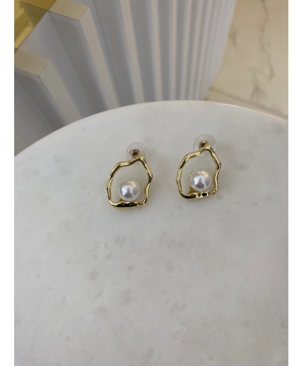 Özel Seri Tasarım İnci Küpe