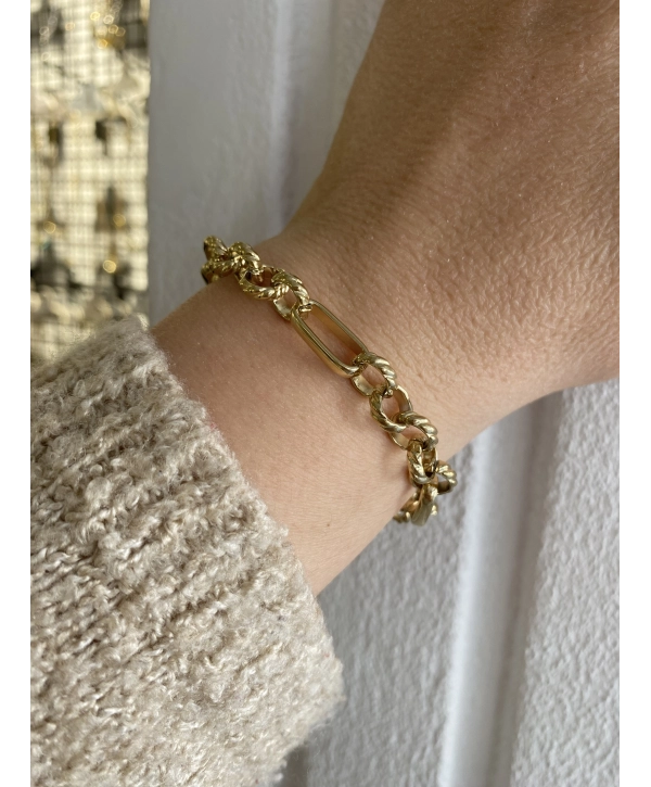 Çelik İç İçe Geçme Halka Bileklik