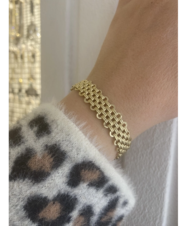 VIP İç İçe Geçme Yassı Hasır Bileklik