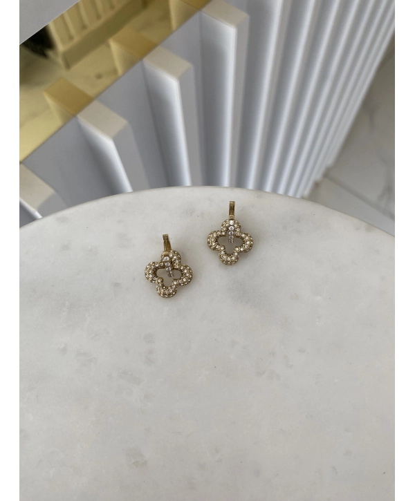 Çelik Zirkon Taş Detay Minimal Sallantılı Halka Küpe