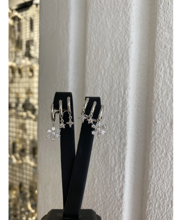 VIP Seri Çiçek Detay Çoklu Görünüm Küpe