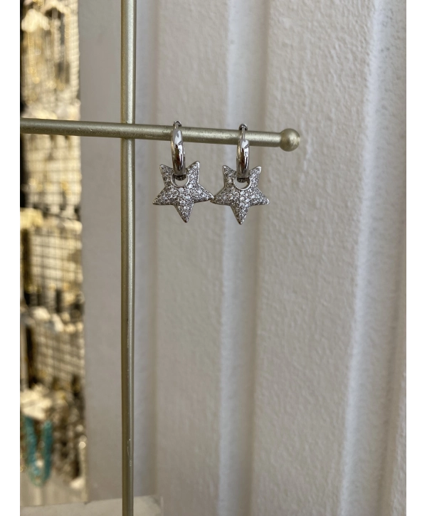 VIP Seri Zirkon Taş Bombe Yıldız Küpe