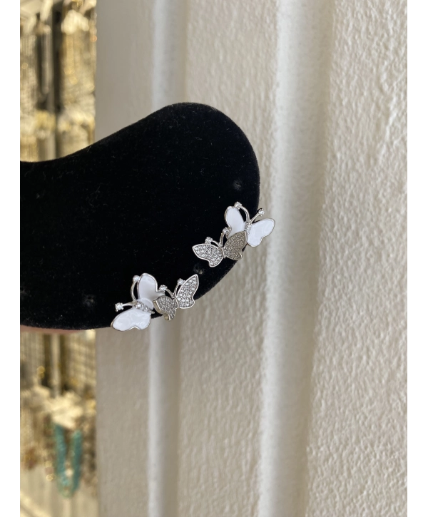 VIP Seri Sıralı Kelebek Küpe