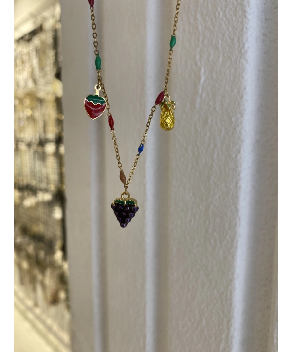 Çelik Üzüm Ve Kalp Detay Halhal