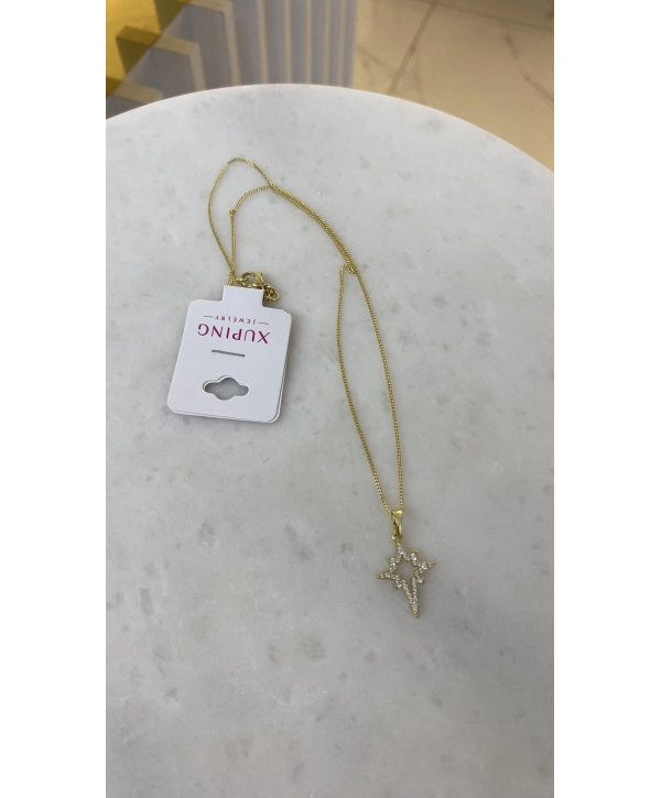VIP Zirkon Taş Kuzey Yıldız Kolye