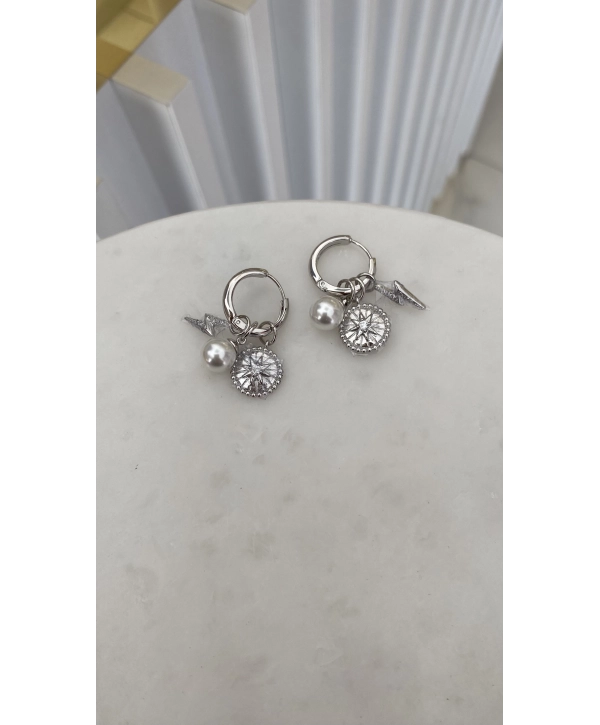 VIP İnci Charm Detay Küpe