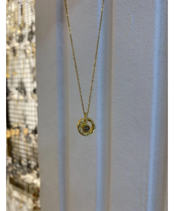 Çelik 100 Dilde Seni Seviyorum Kolye