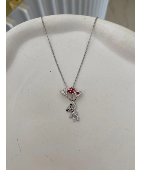 Çelik Ayıcık Kolye