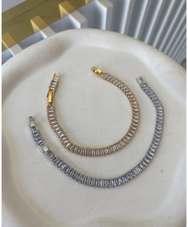 Çelik Baget Taş Su Yolu Bileklik