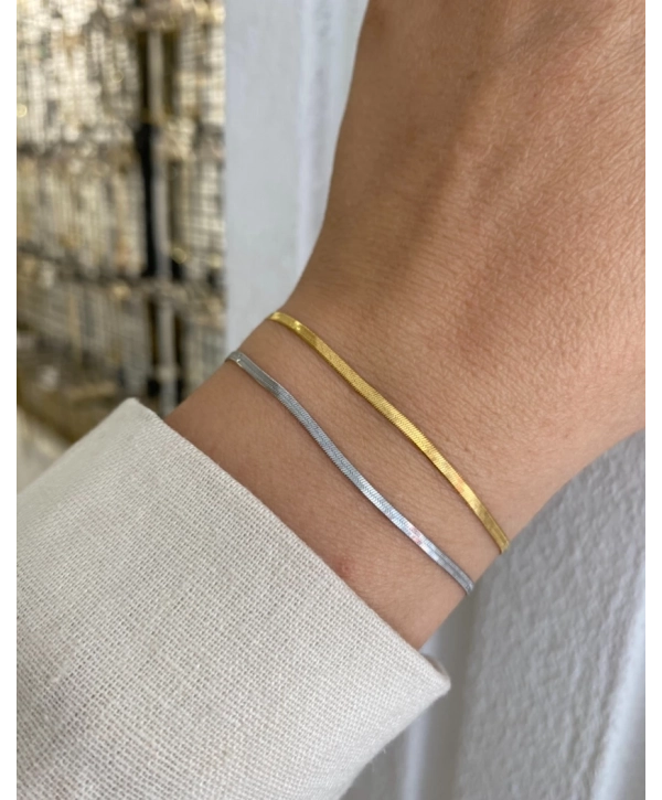 Çelik İnce İtalyan Zincir Bileklik