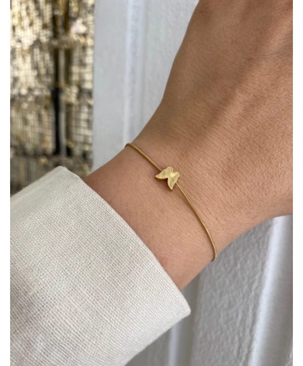 Çelik İnce Kelebek Bileklik