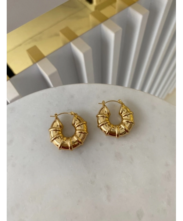 Çelik Kabuk Model Küpe