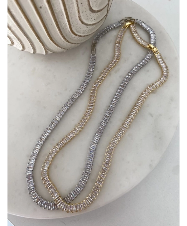 Çelik Kalın Su Yolu Kolye