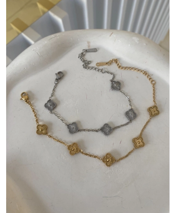 Çelik Küçük Yonca Bileklik