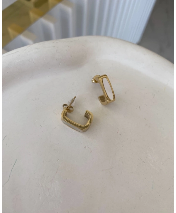 Çelik Sedef Detay C Küpe