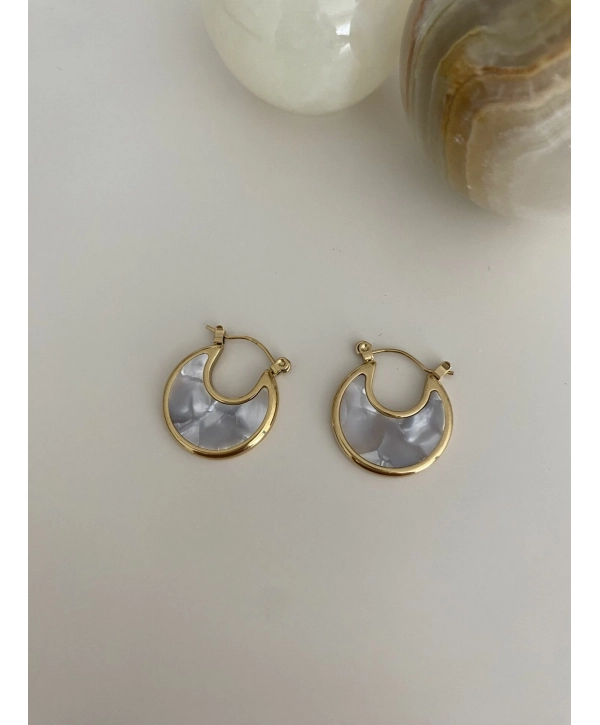 Çelik Sedef Halka Küpe