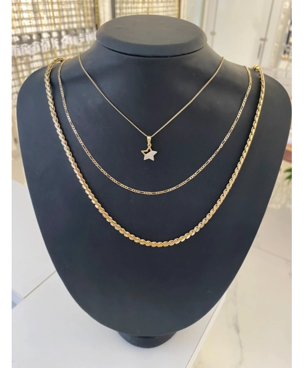 Çelik Yıldız Kolye Kombini