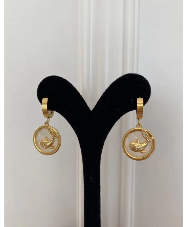 Çelik Yunus Detay Küpe