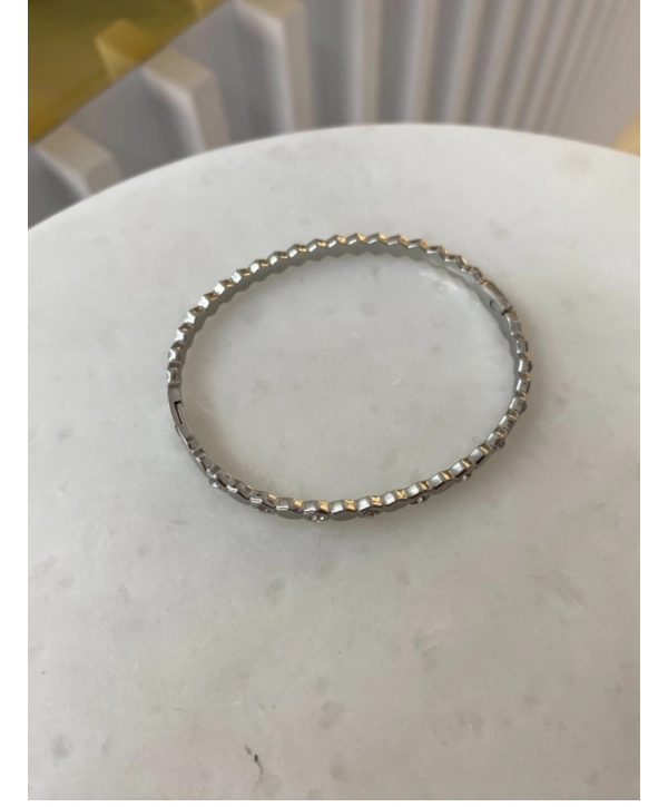 Çelik Zirkon Taş Detay Petek Model Kelepçe