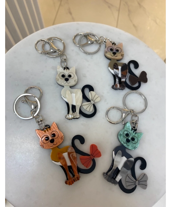 Kemik Model Kedili Anahtarlık