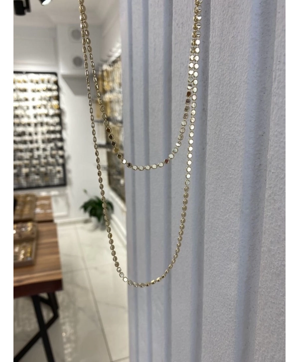 Özel Seri 45 Cm Ezme Zincir Kolye