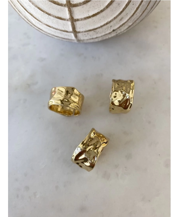 Özel Seri Asimetrik Plaka Yüzük