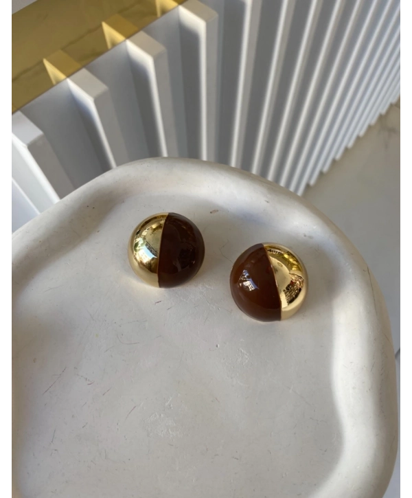 Özel Seri Büyük Top Küpe