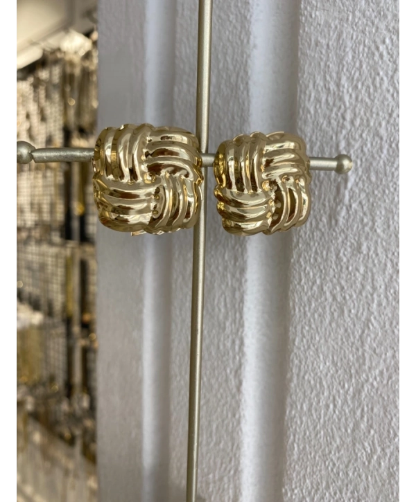 Özel Seri Çapraz Geçiş Kare Küpe