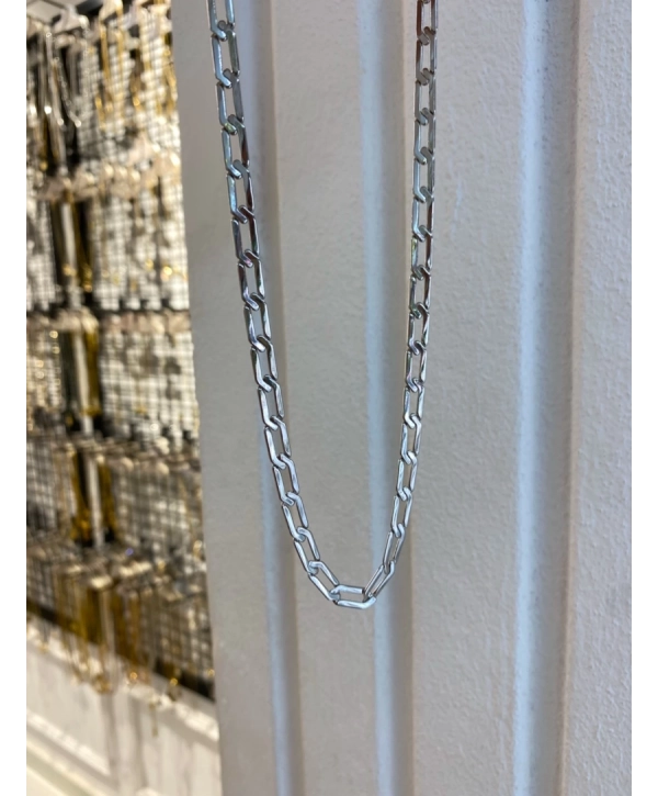 VIP Gümüş Renk Ataç Kolye