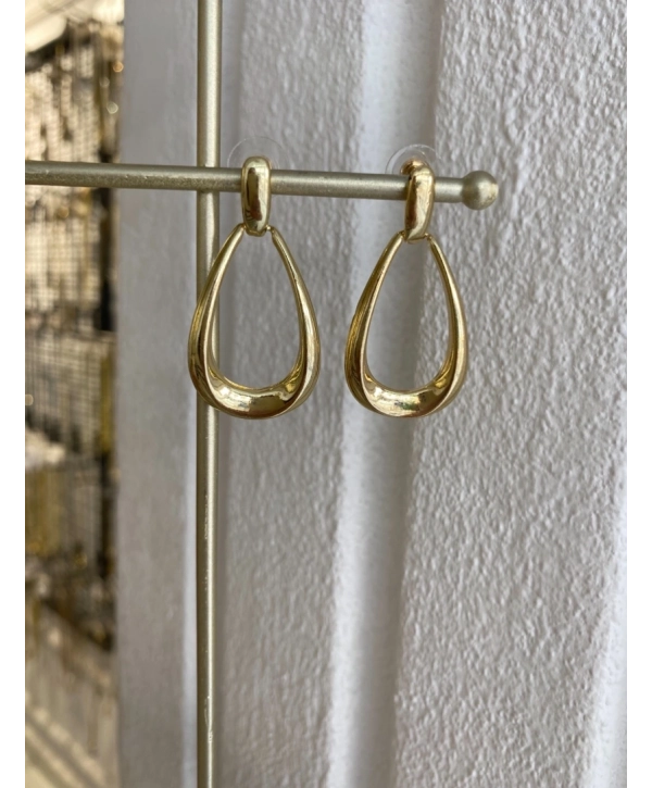 Özel Seri İnce Plaka Oval Küpe