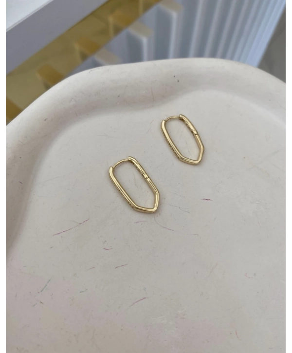 Özel Seri İnce Zirkon Taş V Küpe