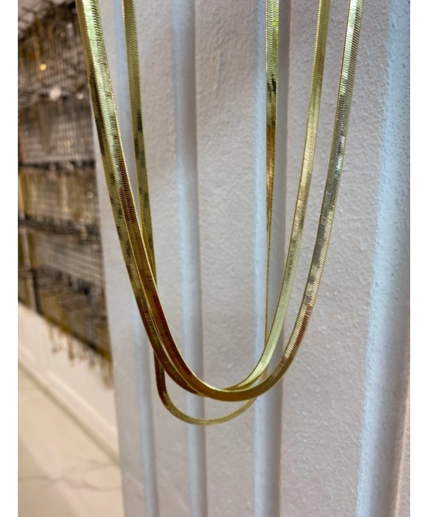 Özel Seri Kalın İtalyan Zincir 45 Cm Kolye