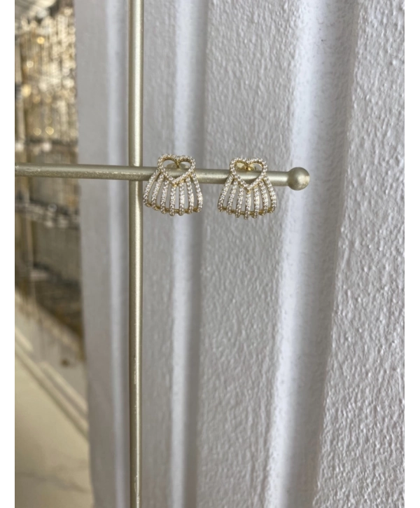 Özel Seri Kalp Detay Küpe