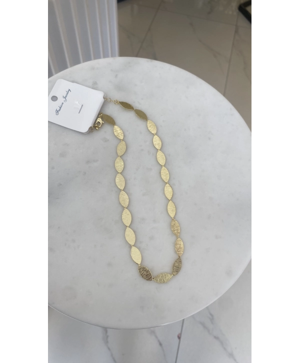 Özel Seri Küçük Sıralı Oval Plaka Kolye
